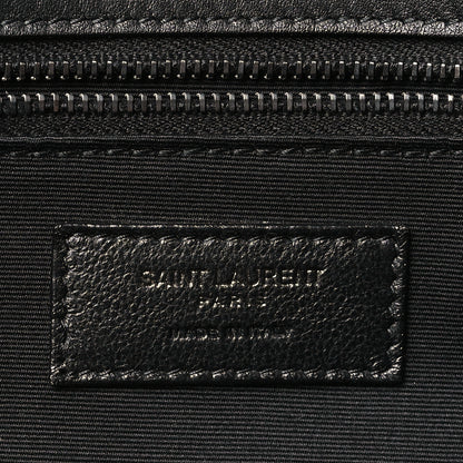 Saint Laurent Suede Monogram Medium Niki Chain Satchel Black 6 of 10