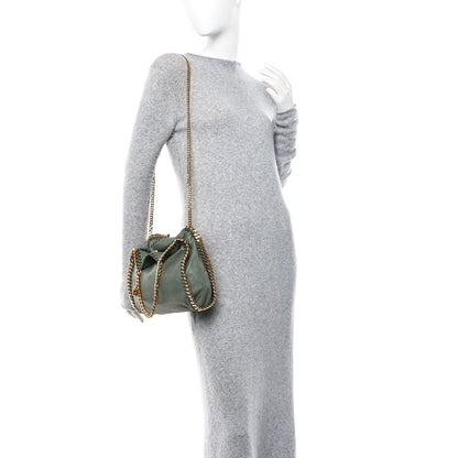 Stella McCartney Shaggy Deer Mini Falabella Fold Over Tote Stone Green 2 of 10
