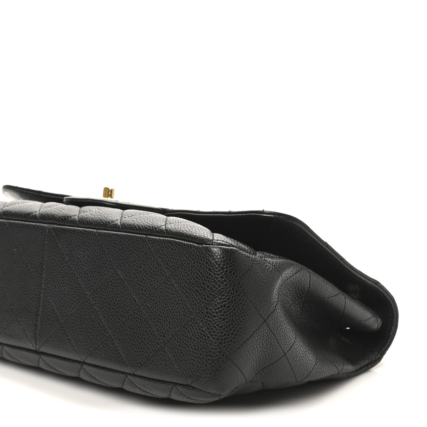 Caviar Quilted Jumbo Single Flap Black