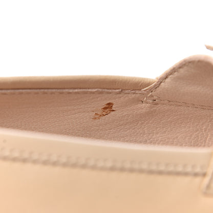 Chanel Lambskin CC Turnlock Loafers 37.5 Biege 8 of 9