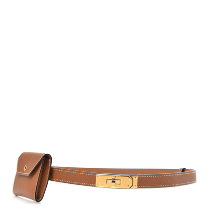Hermes Epsom Kelly Pocket Belt Gold 1 of 4
