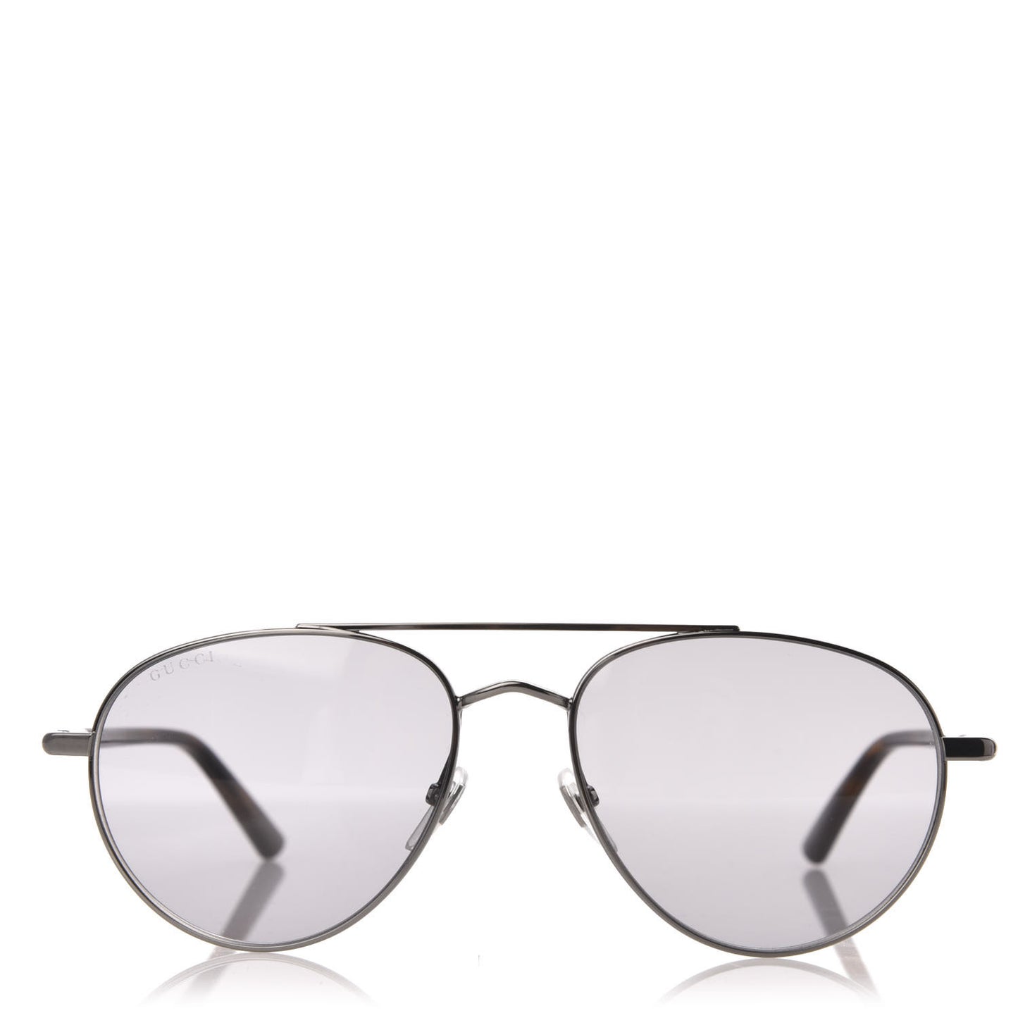 Acetate Aviator Sunglasses GG0388S Silver Tortoise