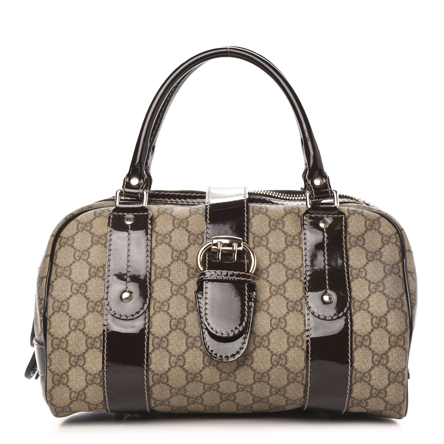 GG Plus Boston Vanity Bag Brown