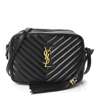 Saint Laurent Calfskin Matelasse Monogram Lou Camera Bag Black 1 of 10
