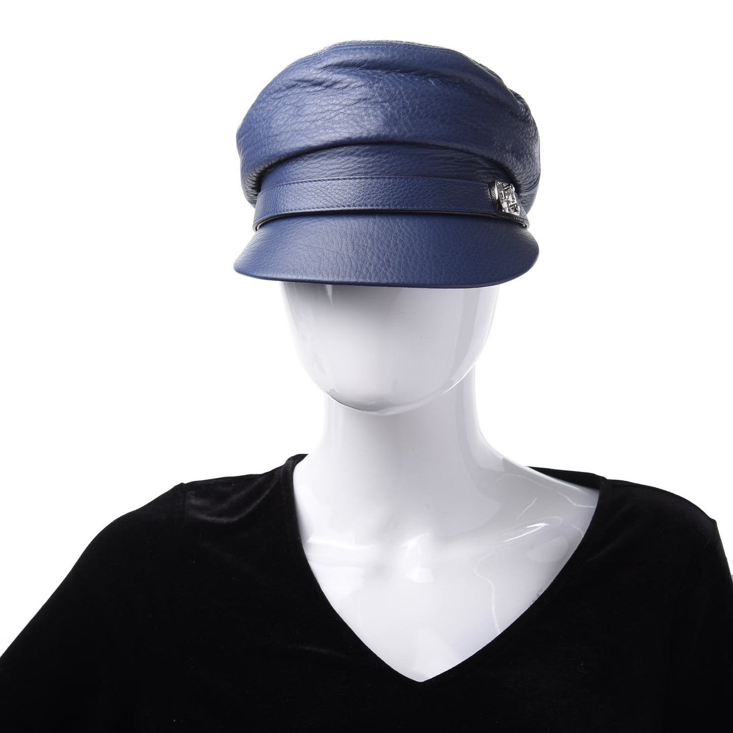 Calfskin Cellarius Hat XS Washed Indigo