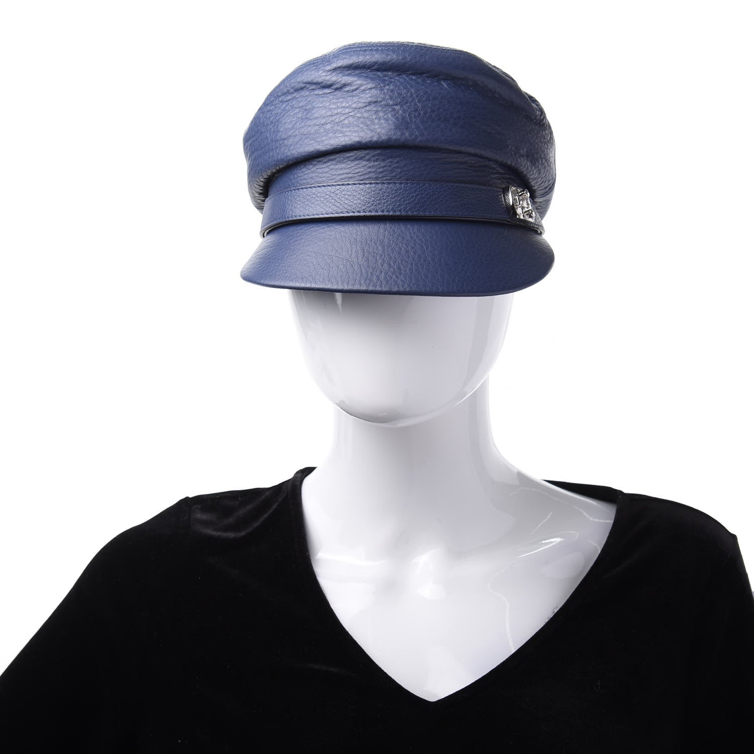 Gucci Calfskin Cellarius Hat XS Washed Indigo 2 of 6