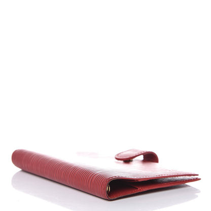 Louis Vuitton Epi Small Ring Agenda Cover Castillan Red 4 of 9