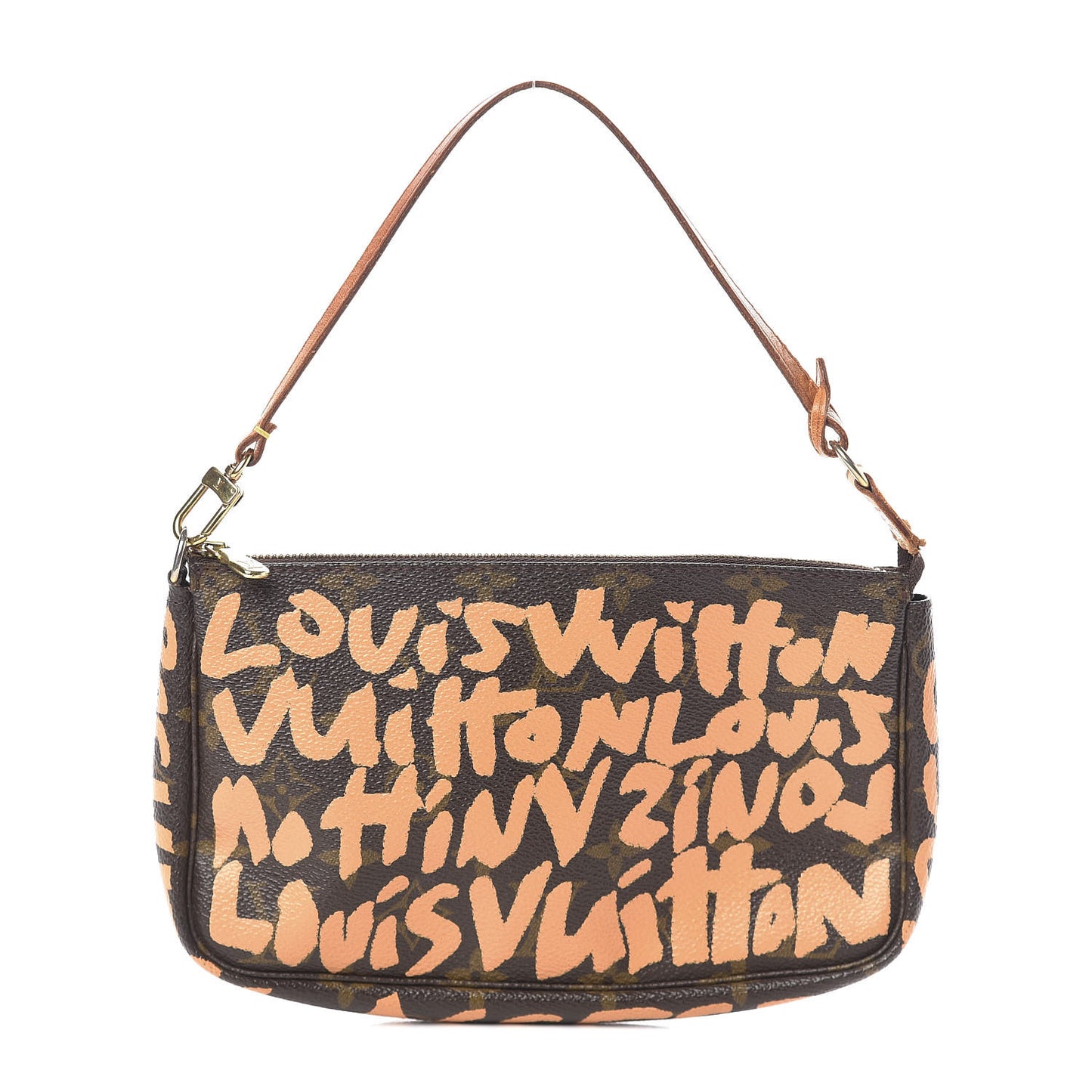 Monogram Graffiti Pochette Accessories Peach