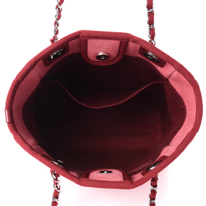 Chanel Canvas Mini Deauville Tote Red 5 of 10
