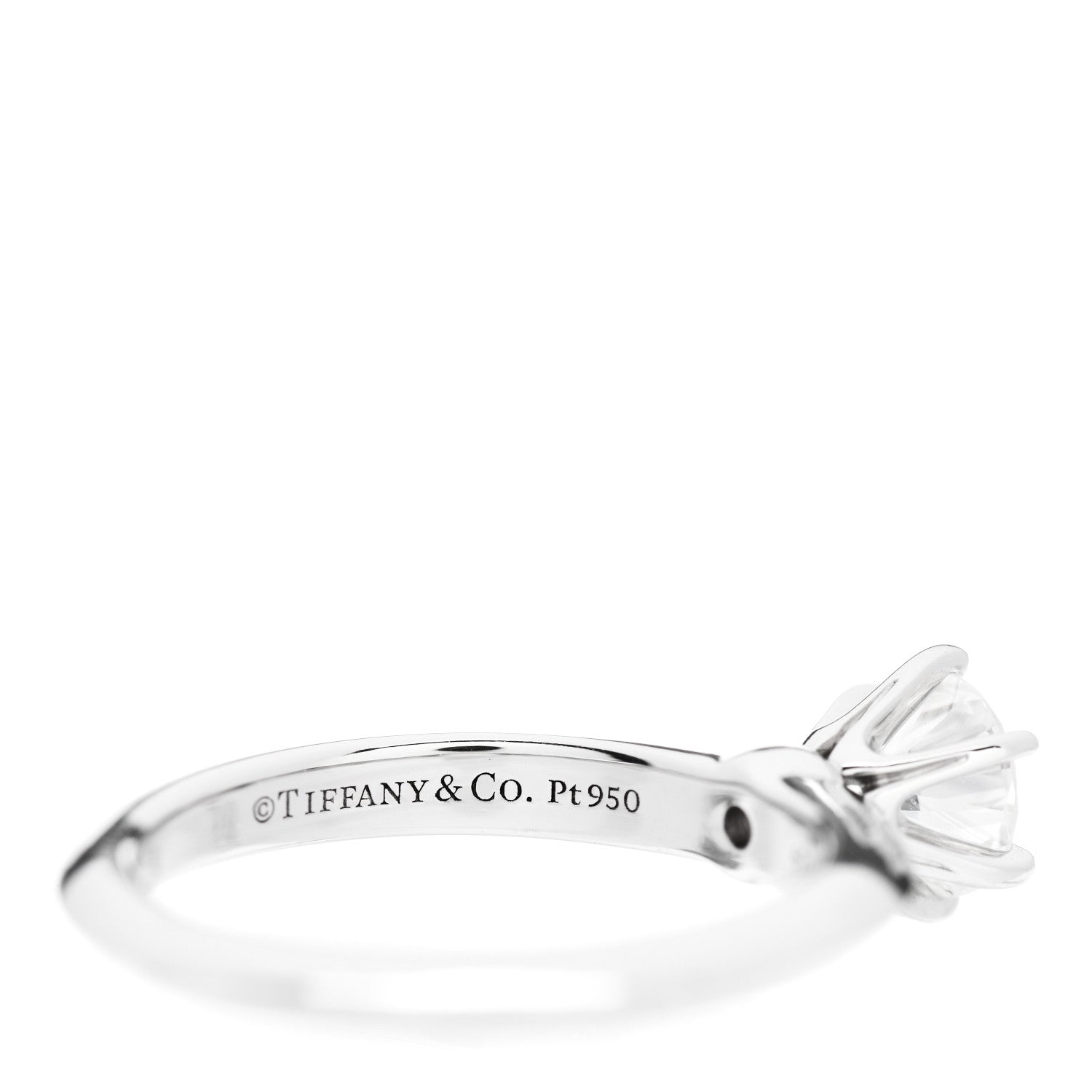 Tiffany Platinum Diamond .55ct Solitaire Engagement Ring 47 4 5 of 6