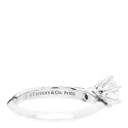 Tiffany Platinum Diamond .55ct Solitaire Engagement Ring 47 4 5 of 6