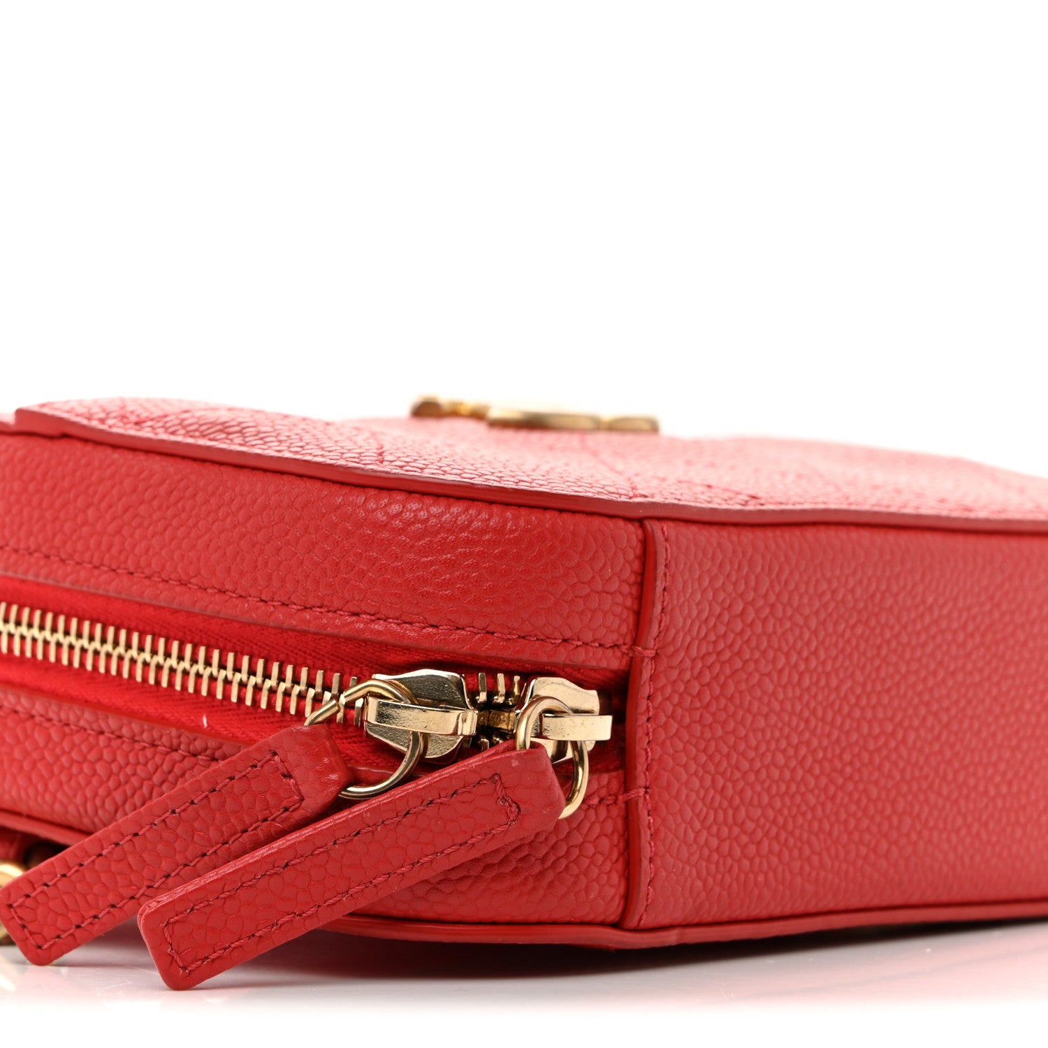 Chanel Caviar Quilted Waist Bag Red 9 of 15