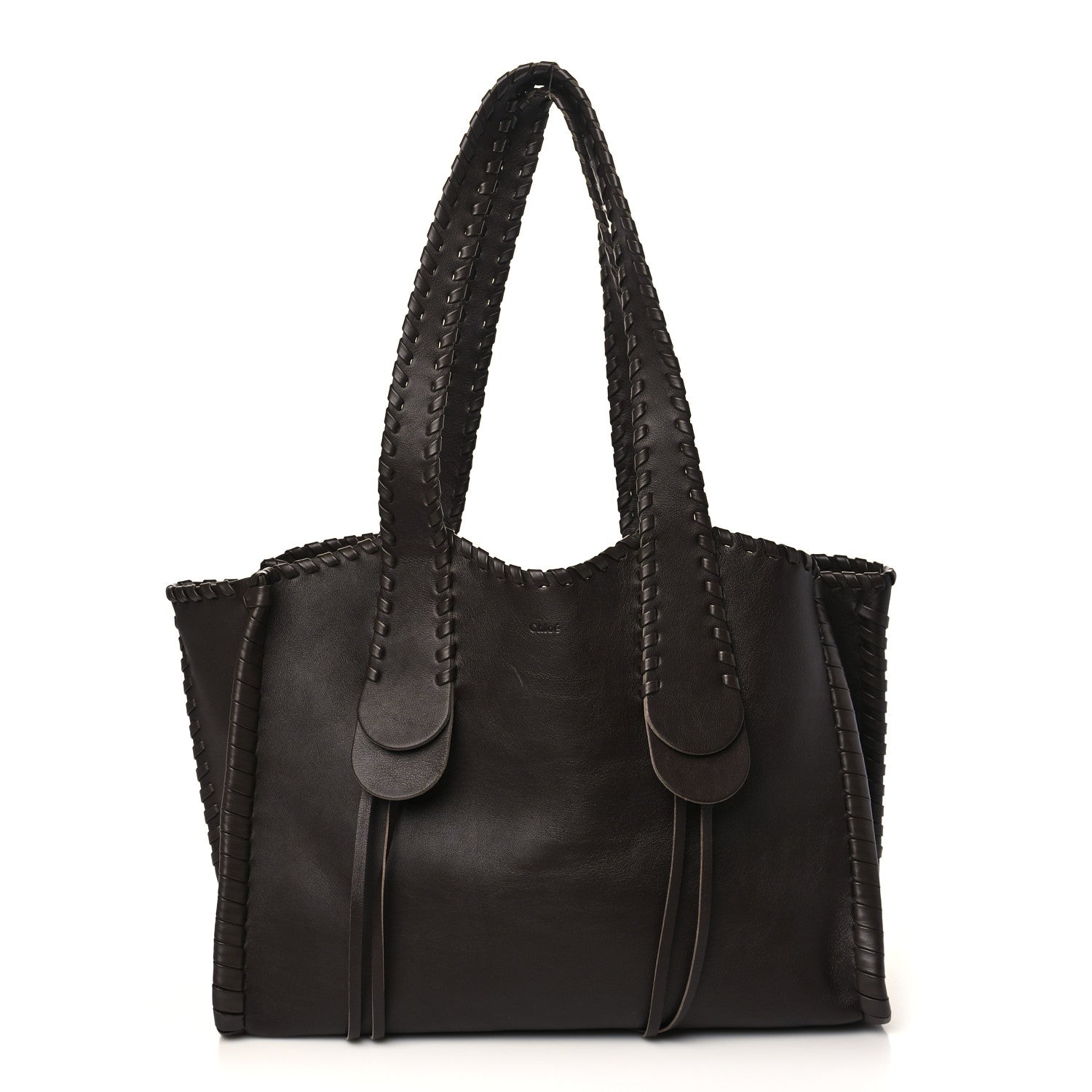 Chloe Calfskin Large Mony Tote Bold Brown 1 of 9