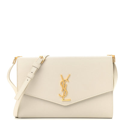 Saint Laurent Grain de Poudre Mini Uptown Crossbody Bag Porcellana 1 of 9