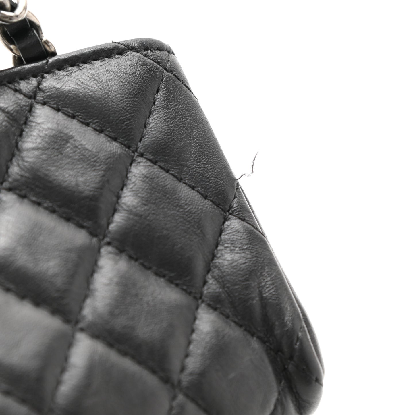 Aged Calfskin Lucky Charms 2.55 Reissue Mini Clutch With Chain Black