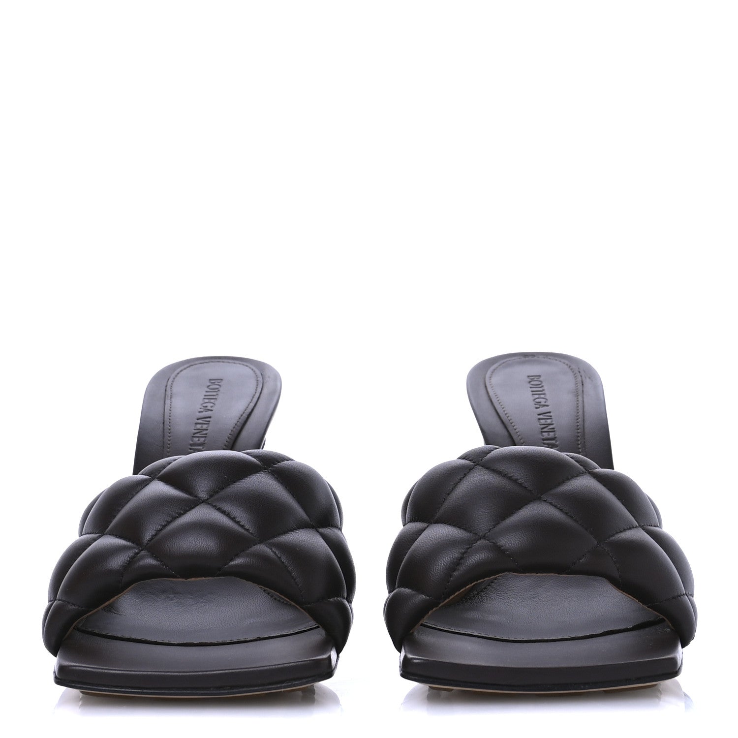 Bottega Veneta Nappa Matelasse Padded Mule Sandals 37.5 Chocolate 3 of 8