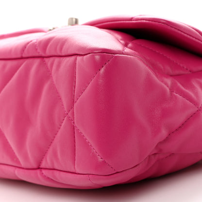 Chanel Lambskin Quilted Large Chanel 19 Flap Dark Pink 7 of 10