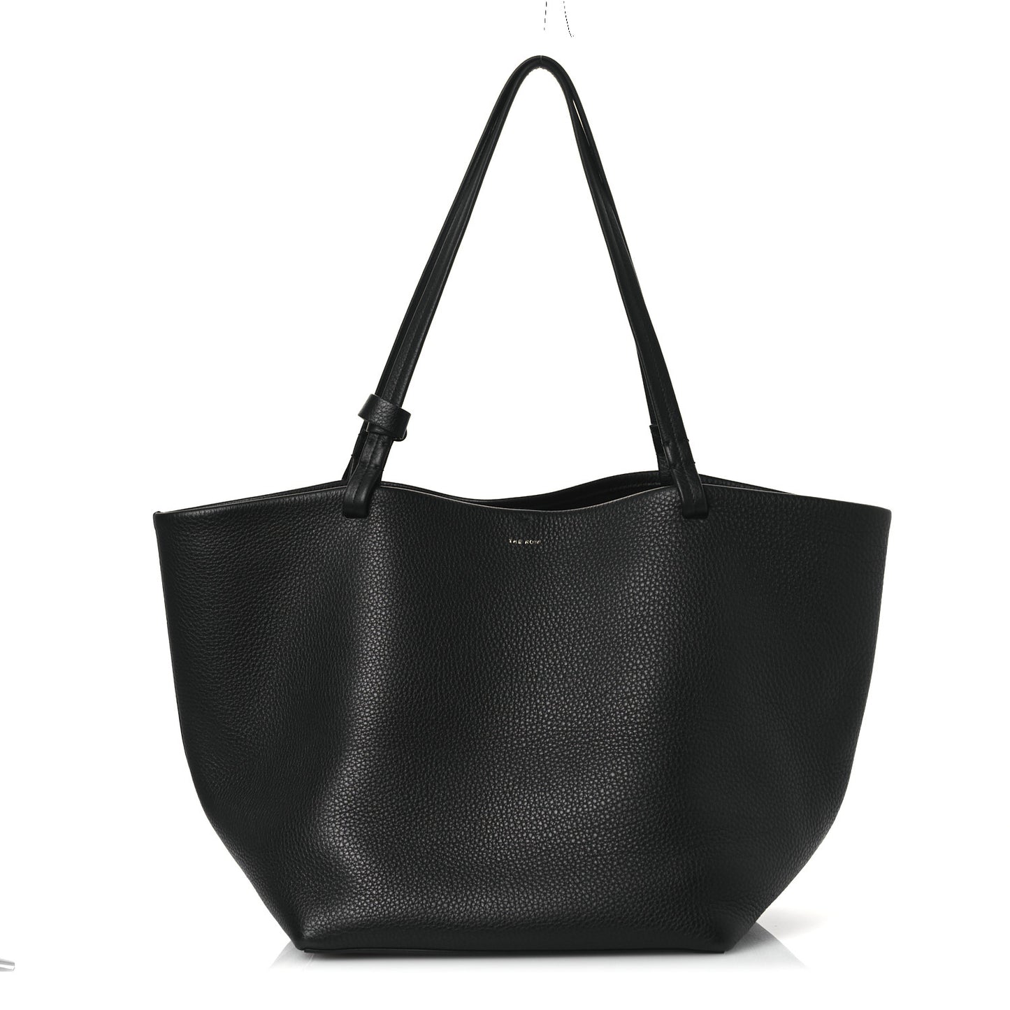 Grained Calfskin Park Tote Three Black