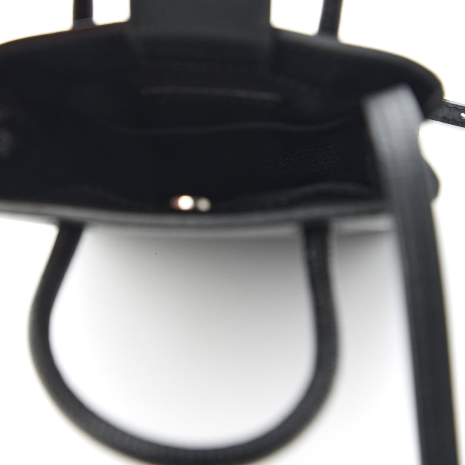 Balenciaga Squared Calfskin Logo Shopping Phone Holder Bag Black 5 of 10