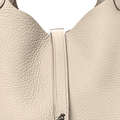 Hermes Taurillon Clemence Picotin Lock 22 MM Beton 8 of 12