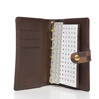 Louis Vuitton Damier Ebene Small Ring Agenda 4 of 6