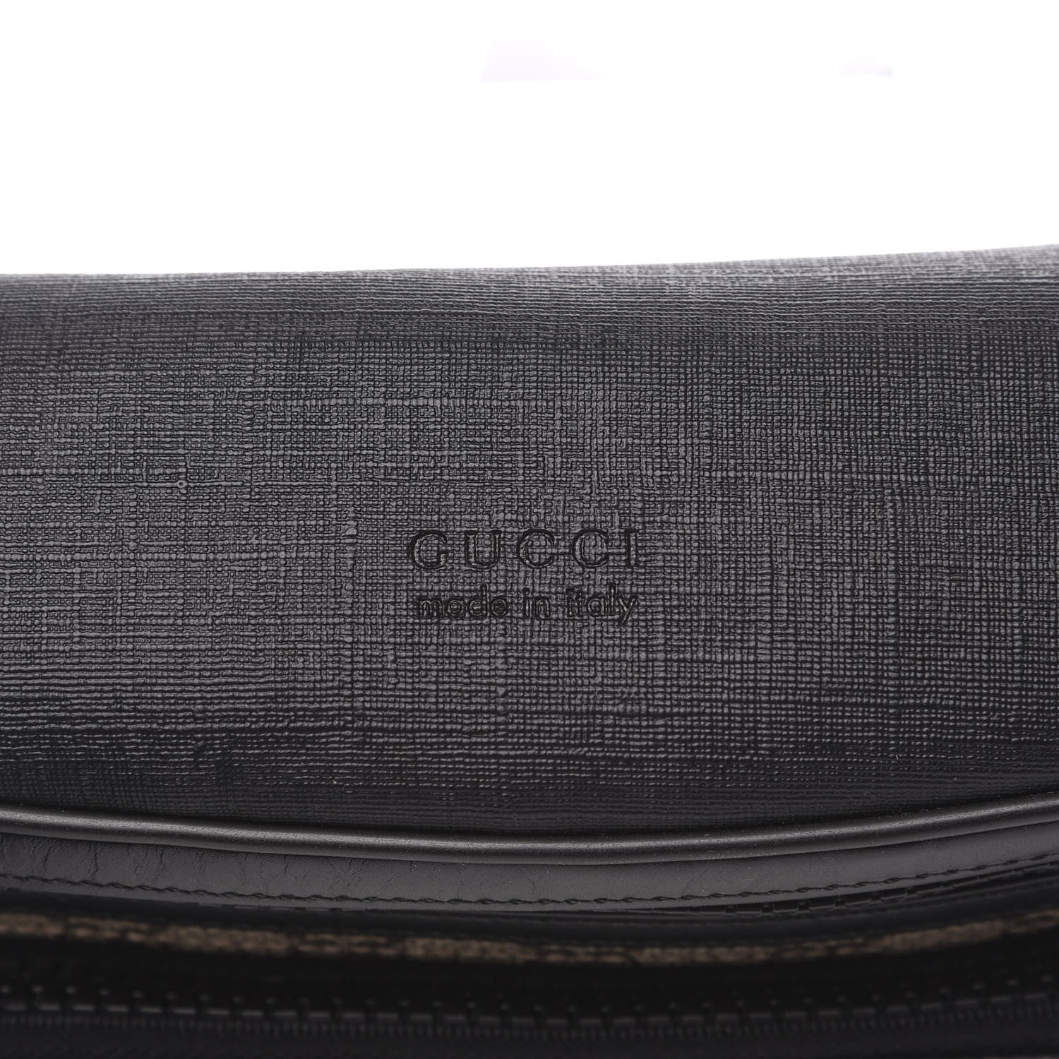 Gucci GG Supreme Monogram Belt Bag Black 7 of 9