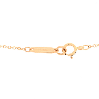 Tiffany 18K Rose Gold Mother of Pearl T Circle Pendant Necklace 4 of 4
