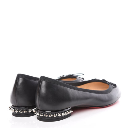 Christian Louboutin Shiny Nappa La Massine Flats 35 Black 4 of 8