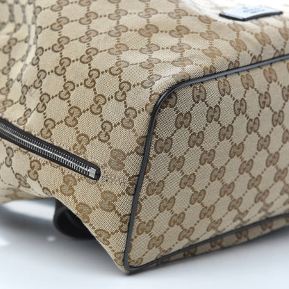 Gucci Monogram Dollar Calfskin O Drawstring Backpack Beige Ebony Testa di Moro Dark Chocolate 7 of 8