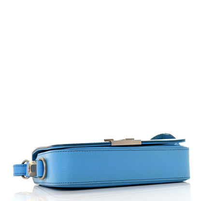 Off-White Saffiano Striped Mini Diag Binder Clip Bag Blue 3 of 7