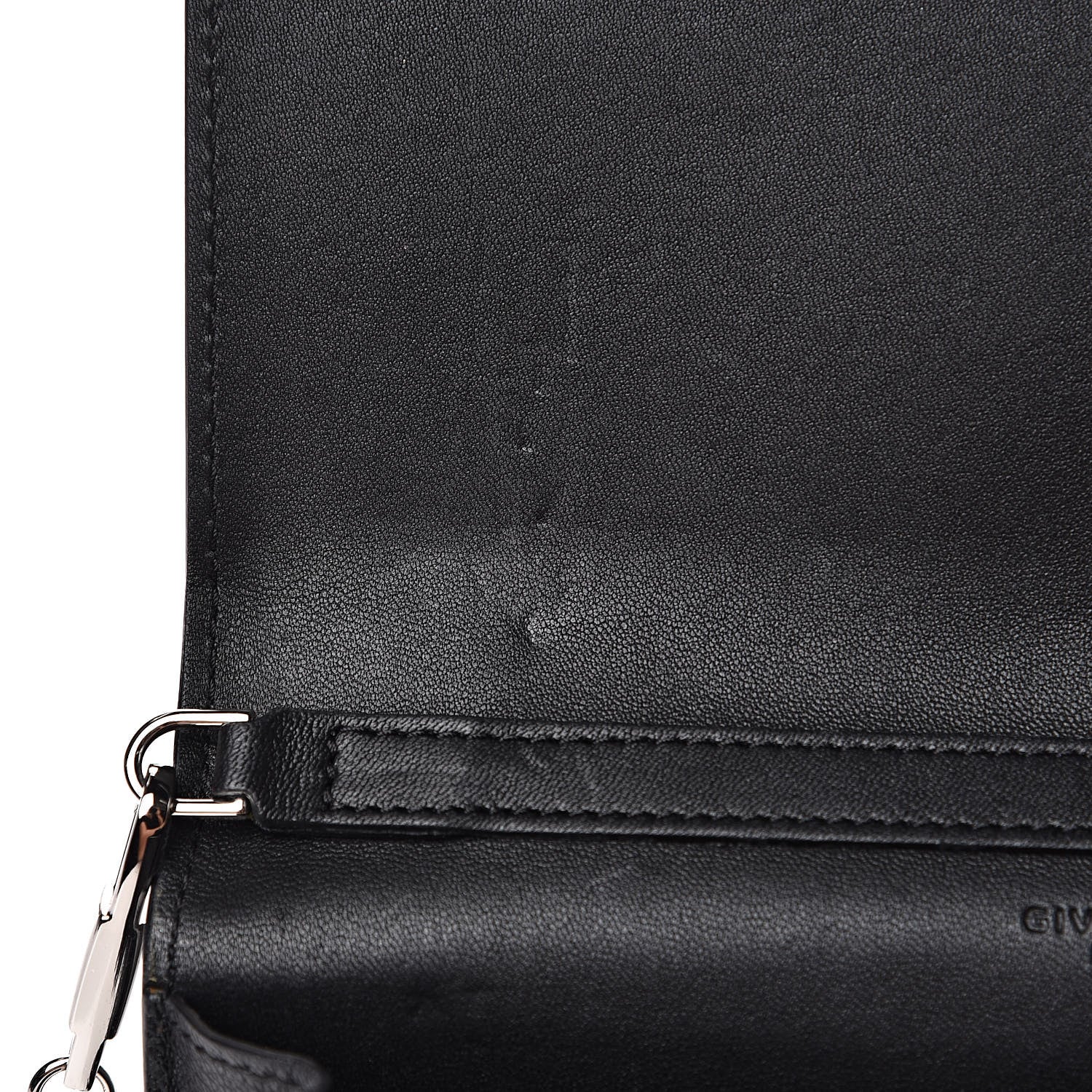 Givenchy Sugar Goatskin Pandora Chain Wallet Black 10 of 10