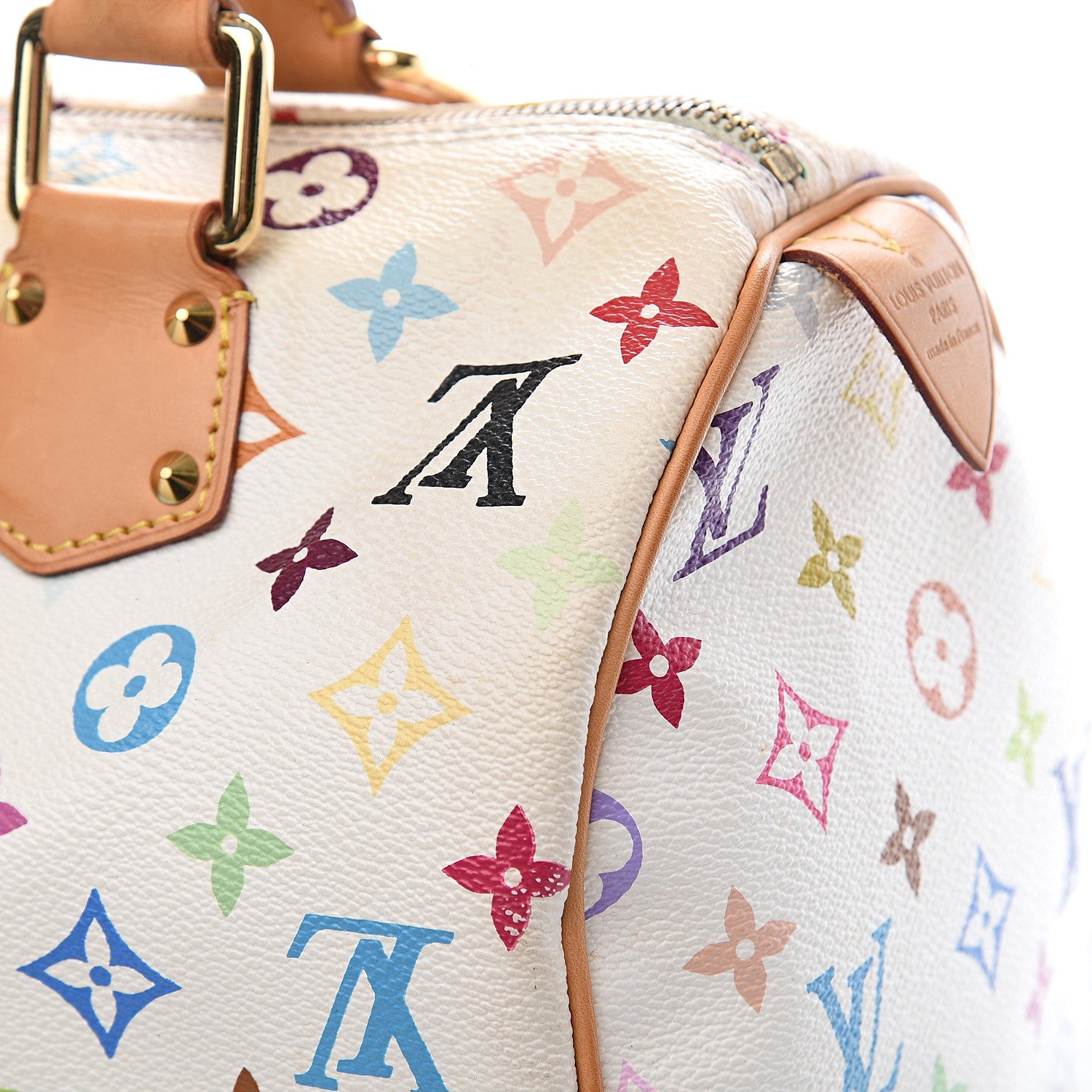 Louis Vuitton Monogram Multicolor Speedy 30 White 13 of 18