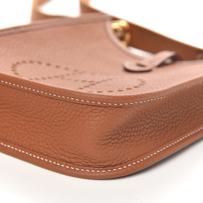 Hermes Taurillon Clemence Evelyne TPM Gold 9 of 10