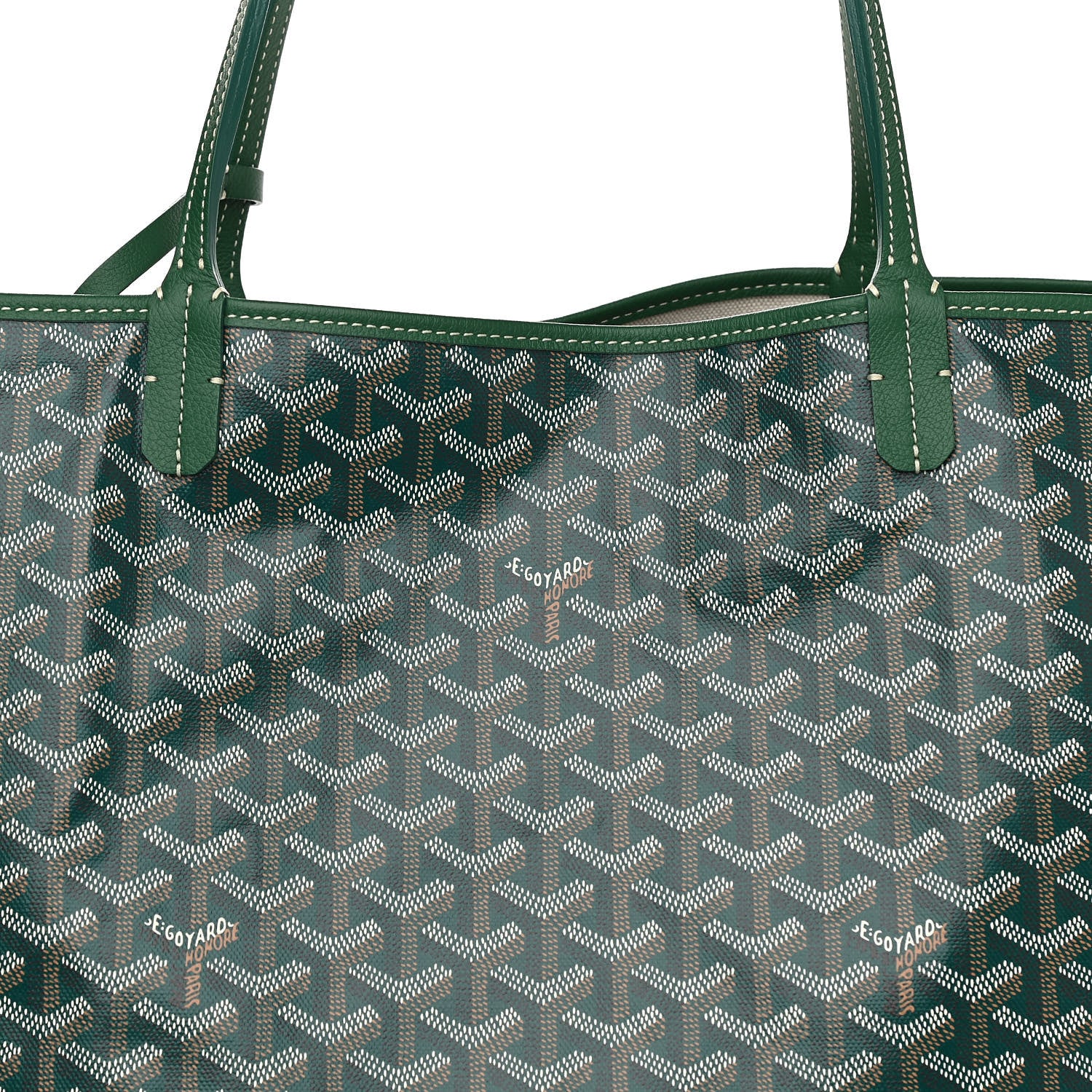 Goyard Goyardine Saint Louis GM Green 7 of 9