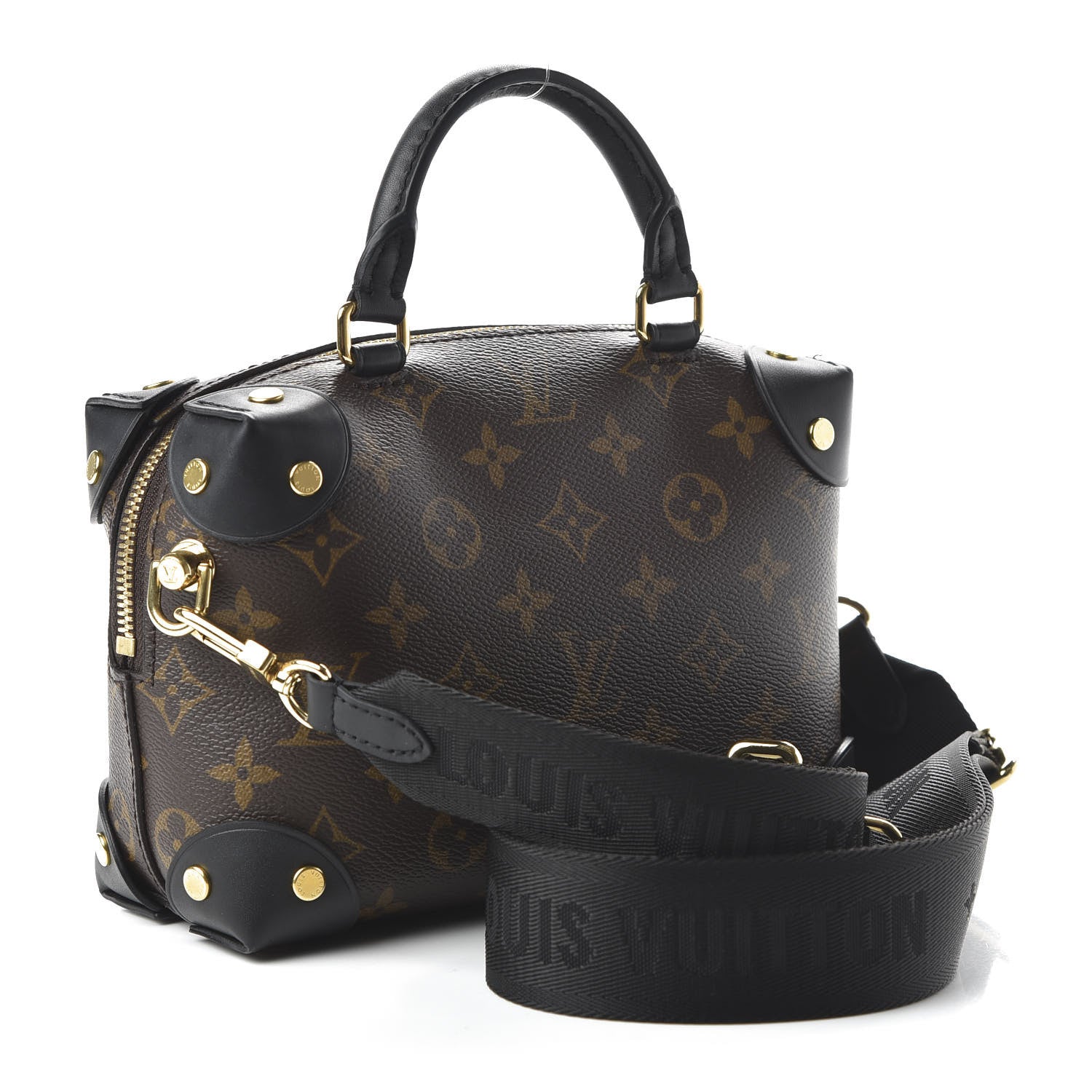 Louis Vuitton Monogram Petite Malle Souple Black 3 of 9