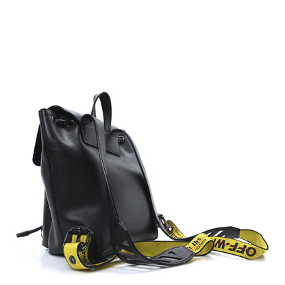 Off-White Saffiano Diag Backpack Black White 3 of 10