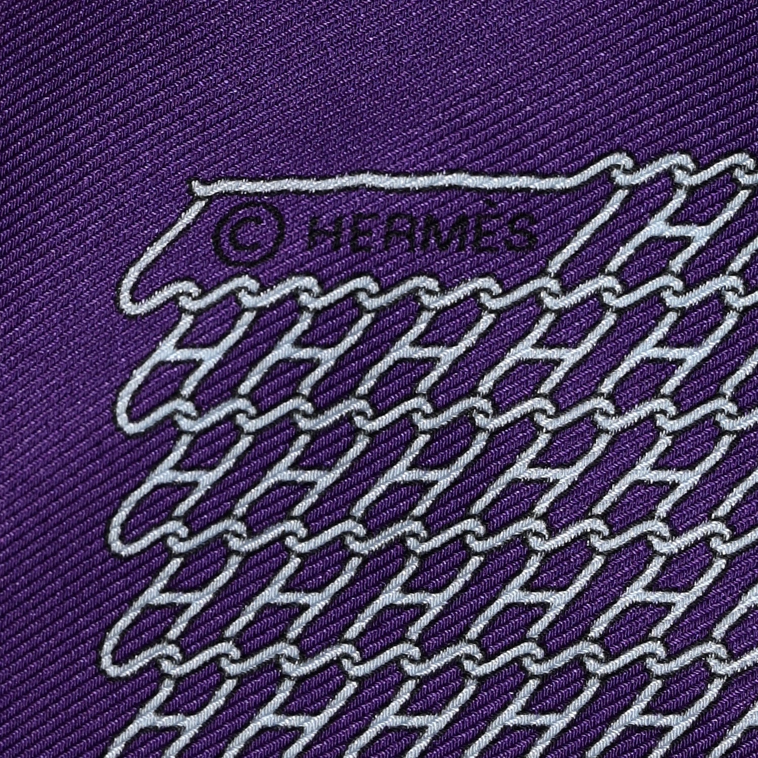 Hermes Silk Tenue De Balle Pocket Square 3 of 4