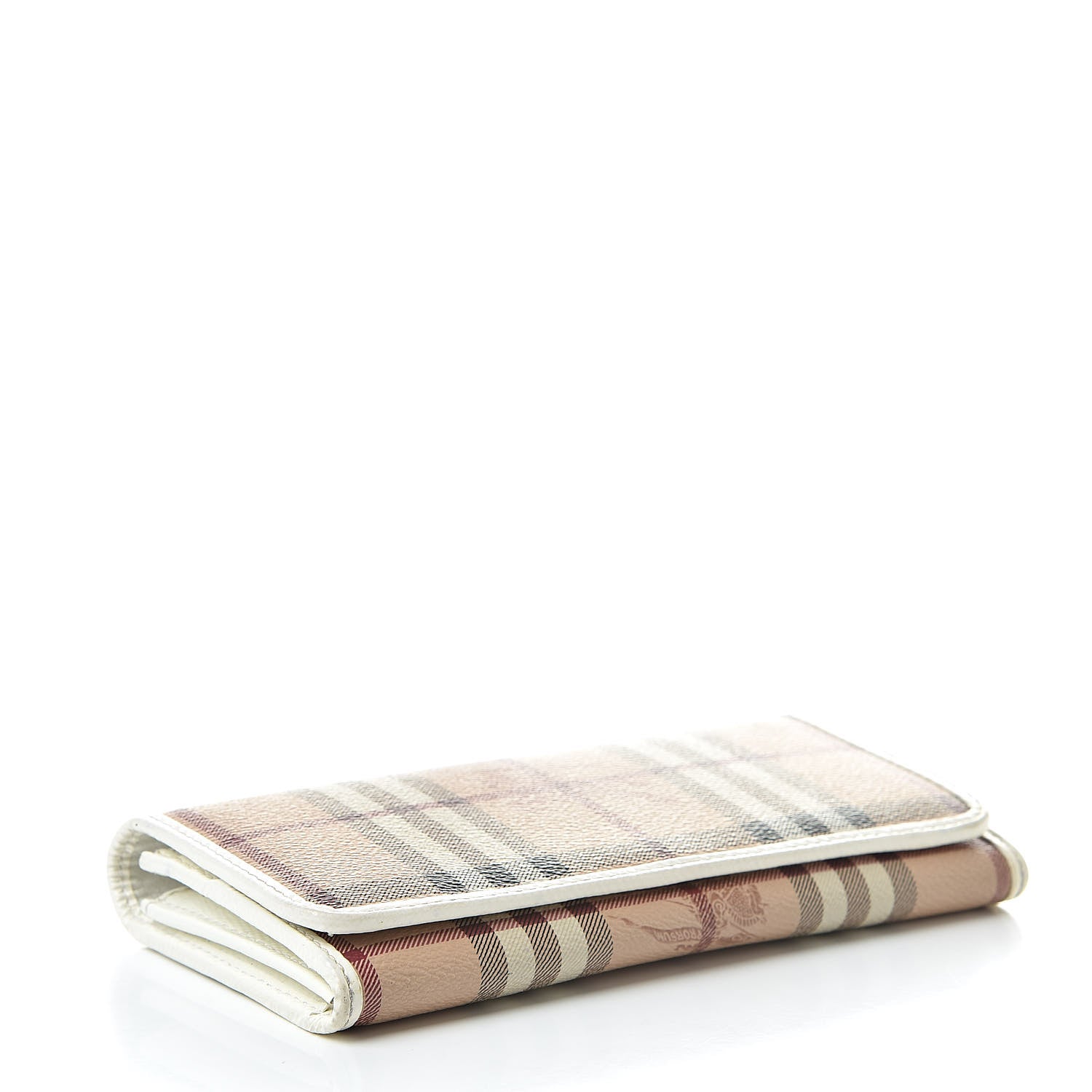 Burberry Haymarket Check Penrose Continental Wallet White 4 of 13
