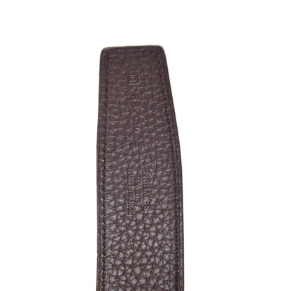 Hermes Box Togo 32mm H Belt 85 Black Chocolate 4 of 6
