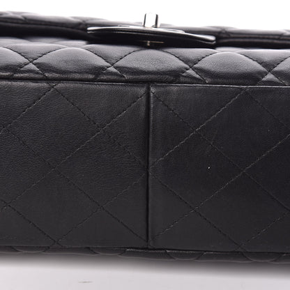 Chanel Lambskin Quilted Jumbo Single Flap Black 10 of 11