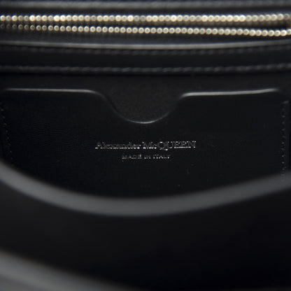Alexander McQueen Calfskin Embroidered Knuckle Crossbody Black 6 of 10