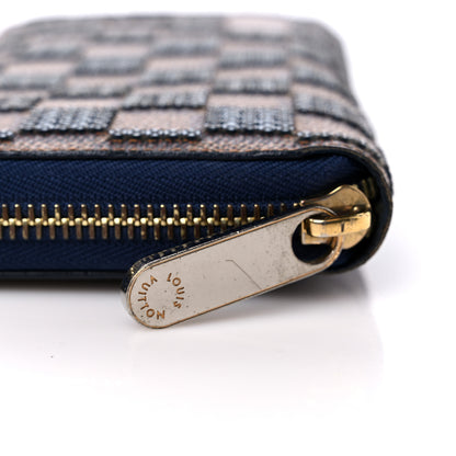 Louis Vuitton Damier Paillettes Zippy Wallet Blue 12 of 13