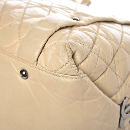 Chanel Distressed Lambskin Vintage Ligne Lady Braid Tote Ivory 11 of 14