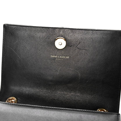 Saint Laurent Calfskin Small Classic Monogram Kate Tassel Satchel Black 15 of 17