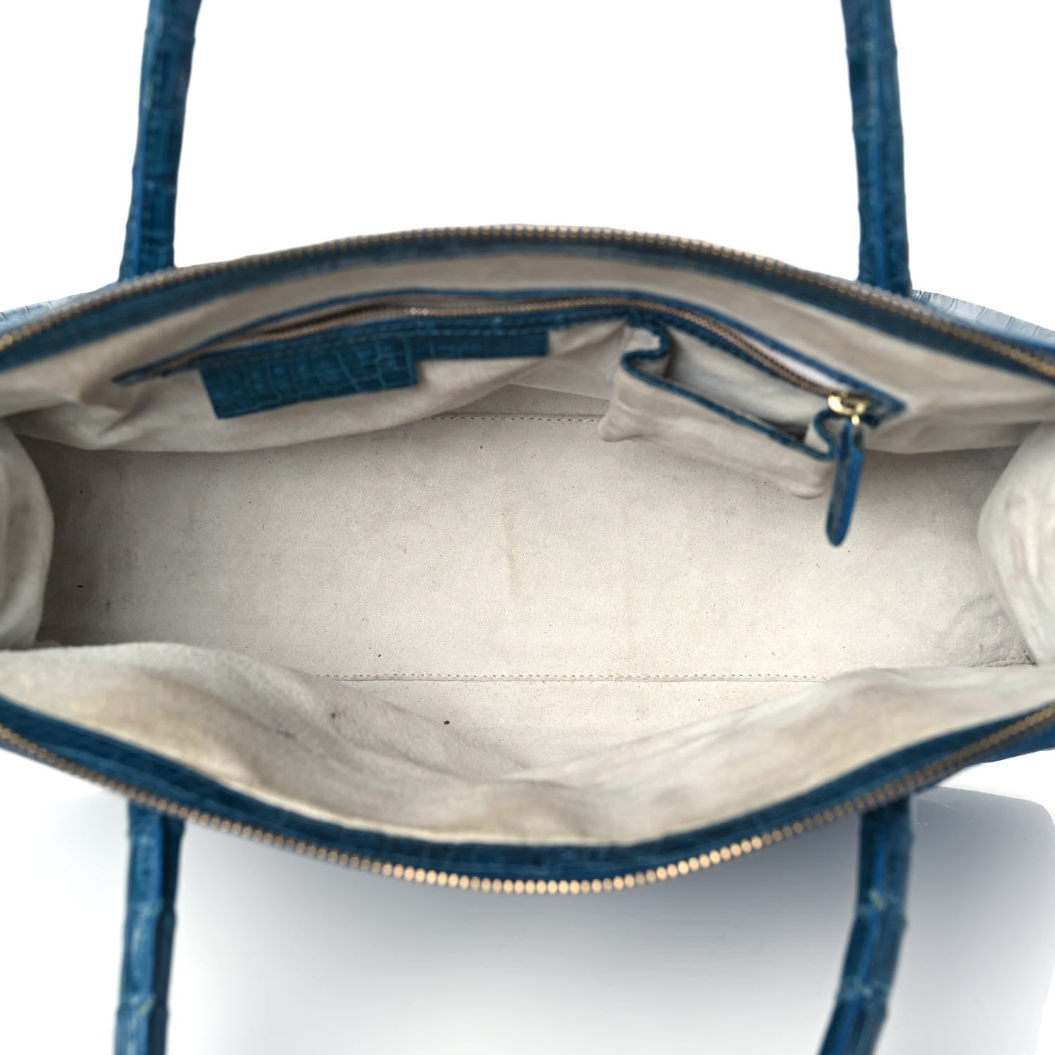 Nancy Gonzalez Crocodile Satchel Blue 4 of 9