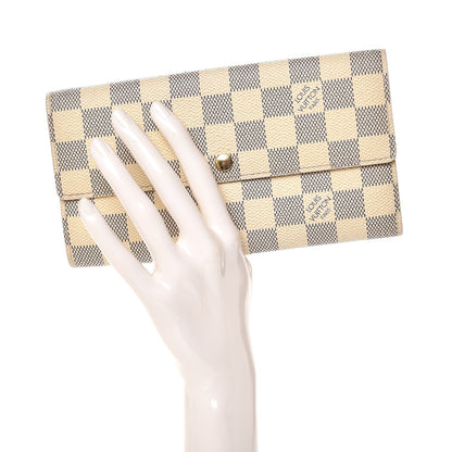 Louis Vuitton Damier Azur Sarah Wallet 2 of 9