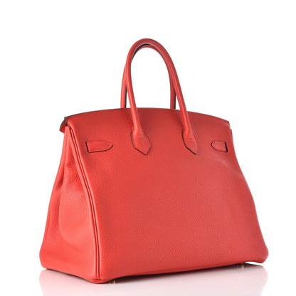 Hermes Togo Birkin 35 Rouge Pivoine 3 of 35