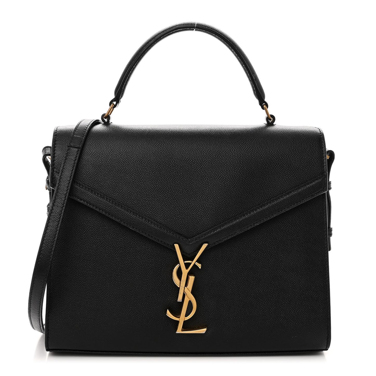 Grain de Poudre Medium Classic Monogram Cassandra Top Handle Black