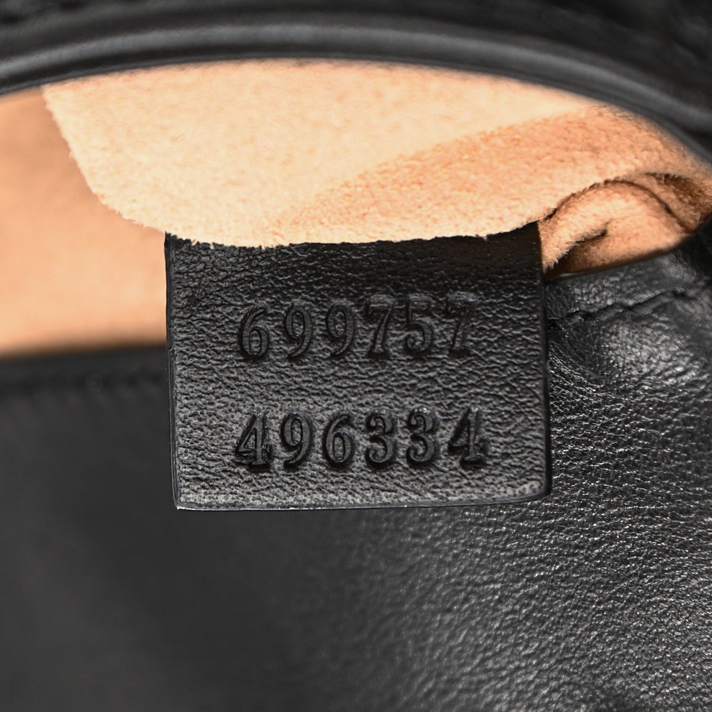 Calfskin Matelasse Monochrome GG Marmont Chain Belt Bag Black