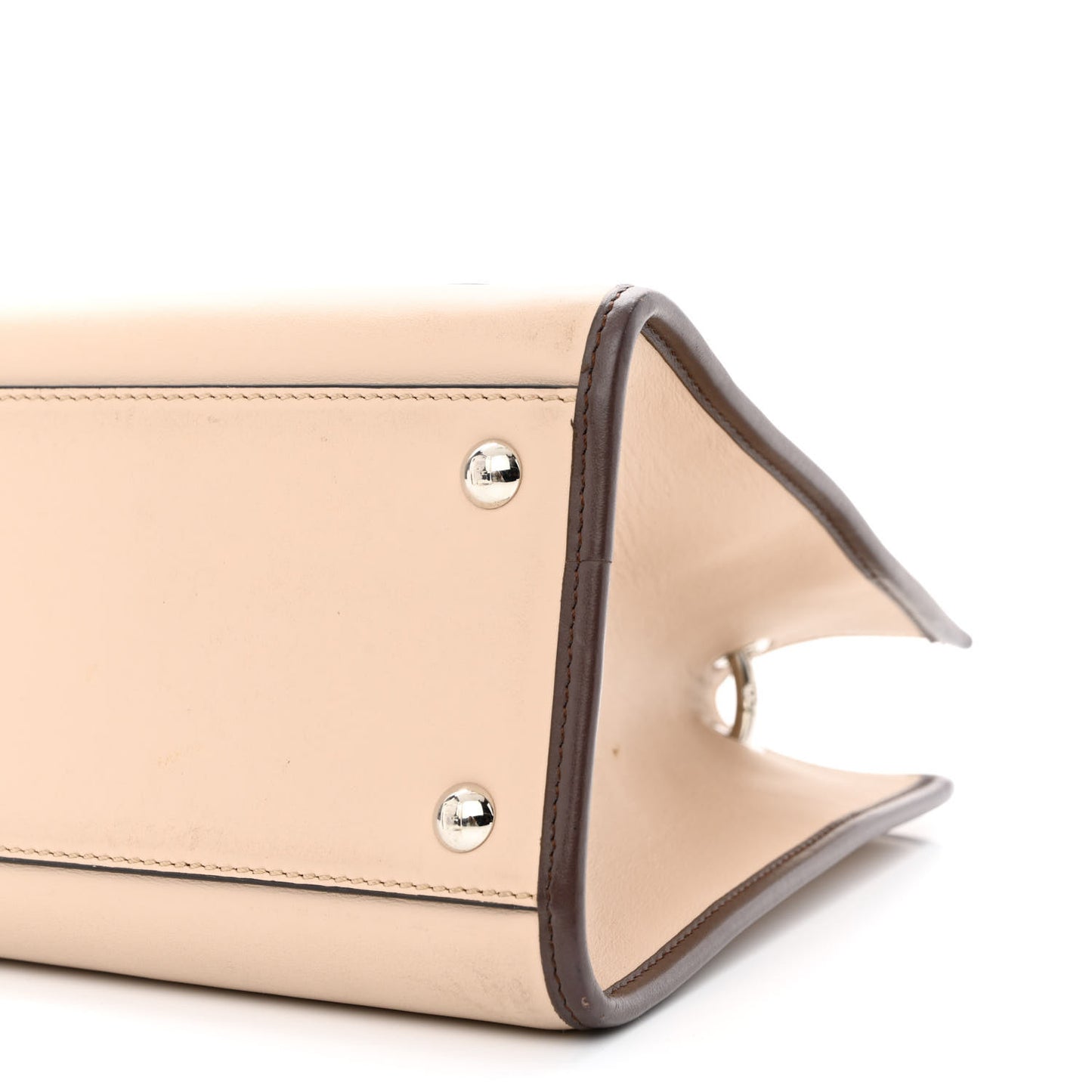 Vitello Century Opaco F is Fendi Bi-Color Small Runaway Satchel Soap Moresco